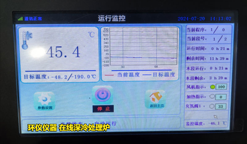 在线深冷处理炉对pdc复合片的处理方法(图2)